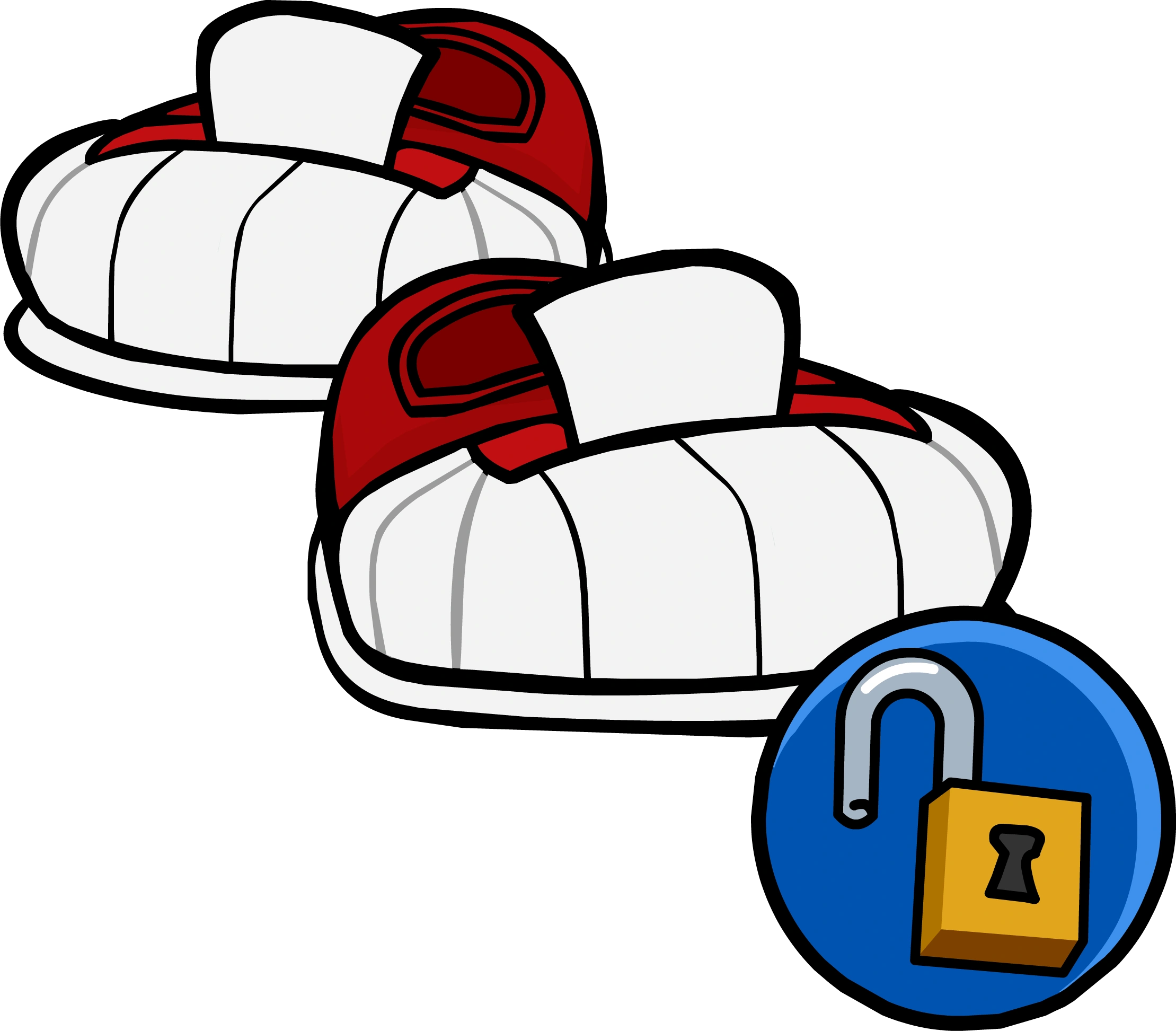 Red and White Sneaks Club Penguin Wiki FANDOM powered by Wikia