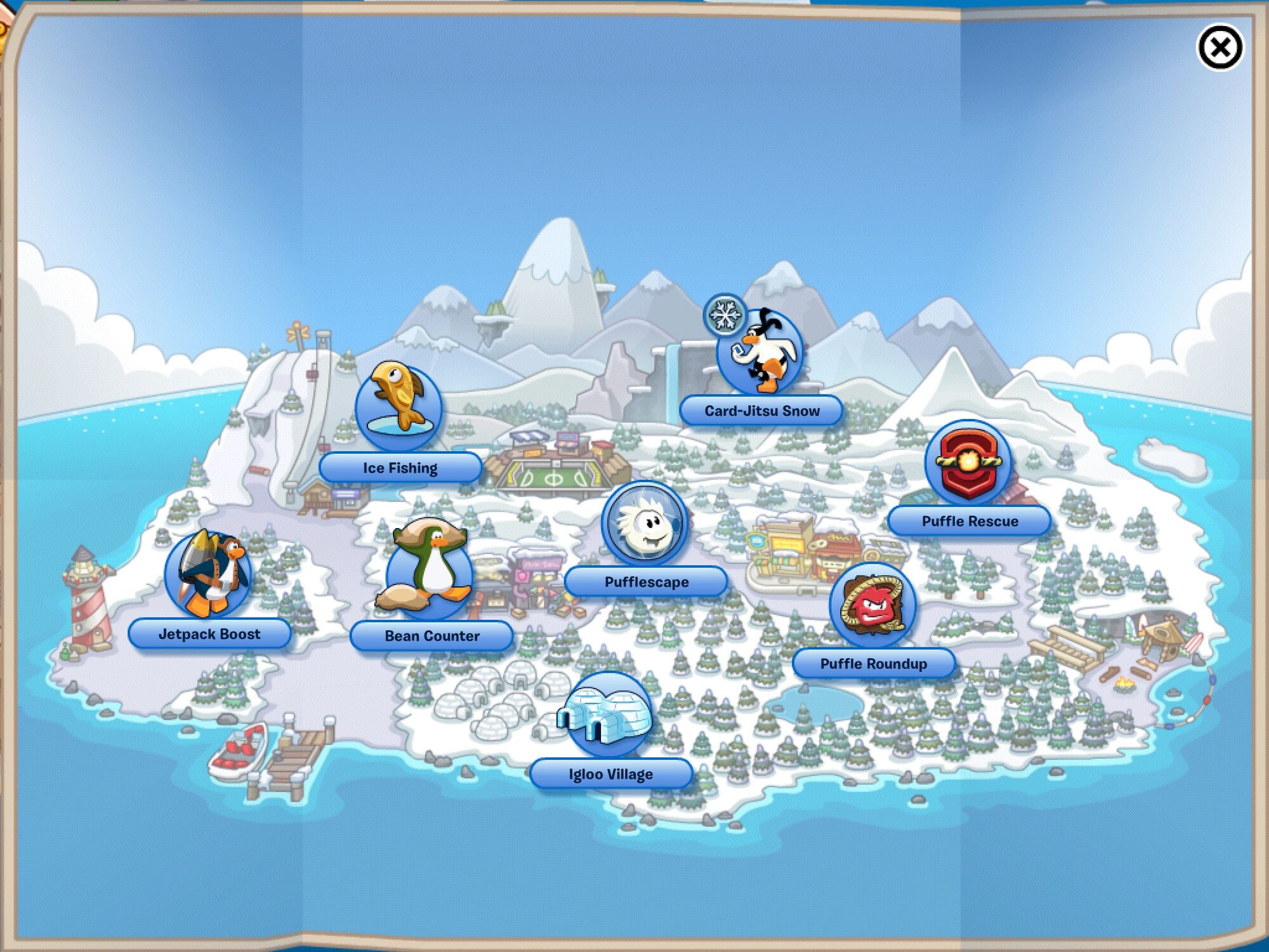 Image - Game Map iPad.jpg  Club Penguin Wiki  FANDOM powered by Wikia