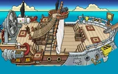 Rockhopper's Quest Migrator sailing to Beach