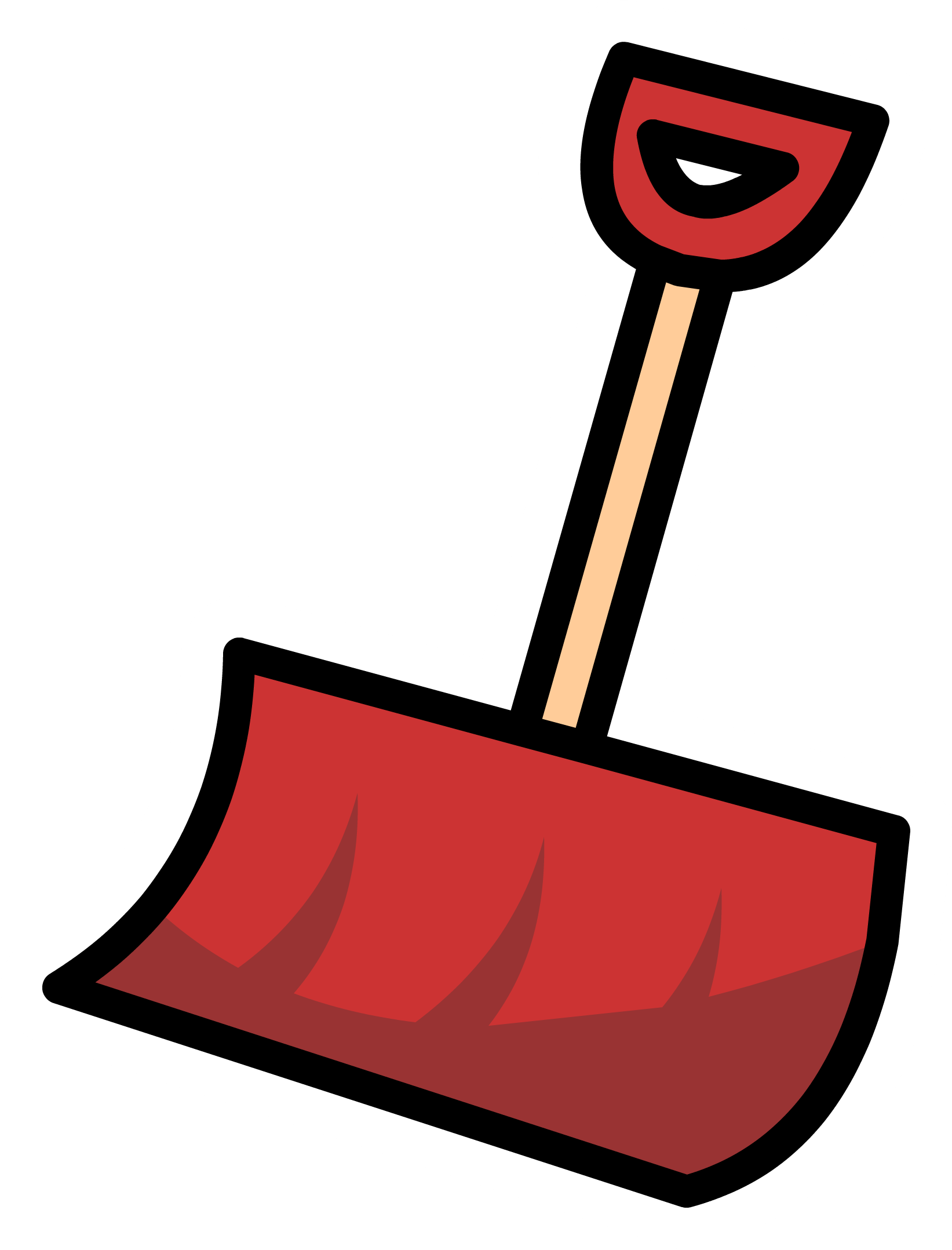 Red Snow Shovel Pin Club Penguin Wiki FANDOM powered by Wikia