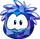 Blue Crystal Puffle smiling