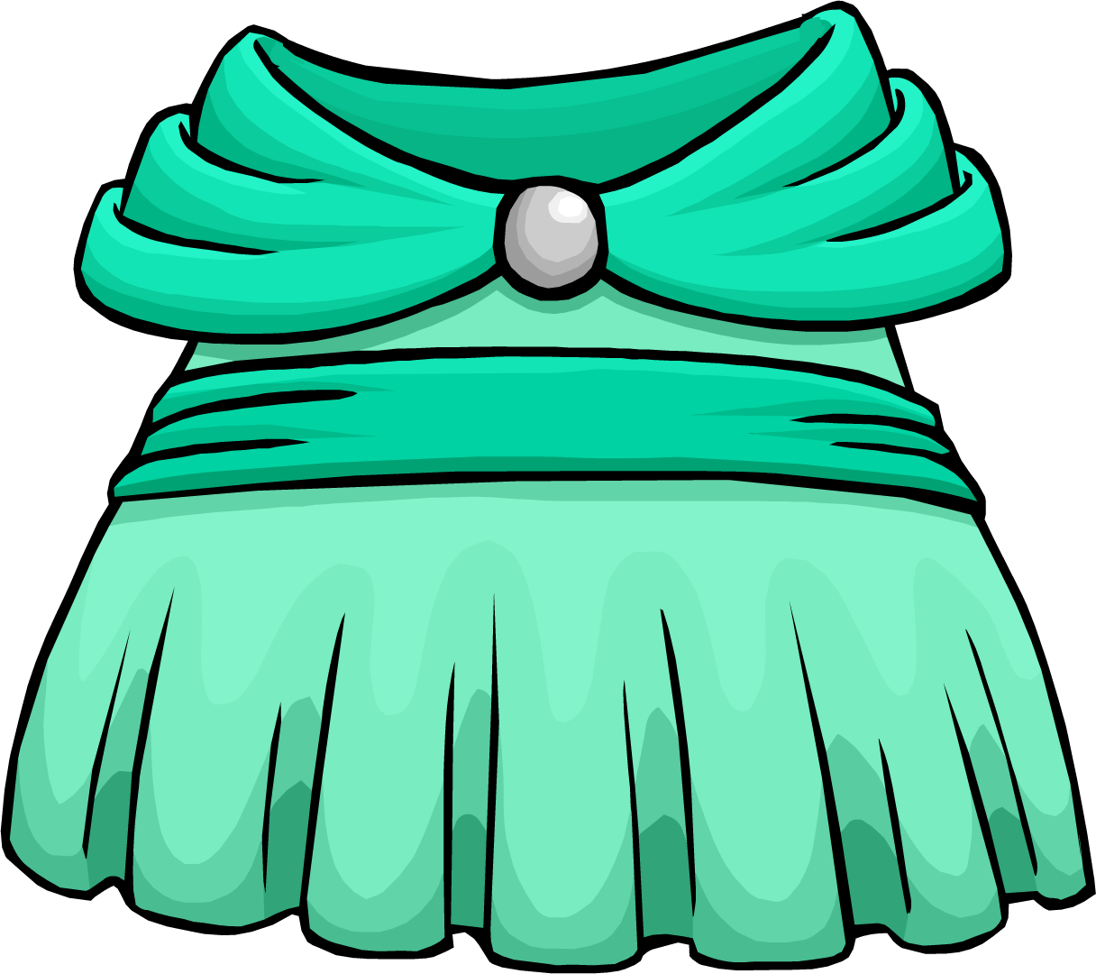 Image - Seafoam Dress.PNG | Club Penguin Wiki | FANDOM powered by ...