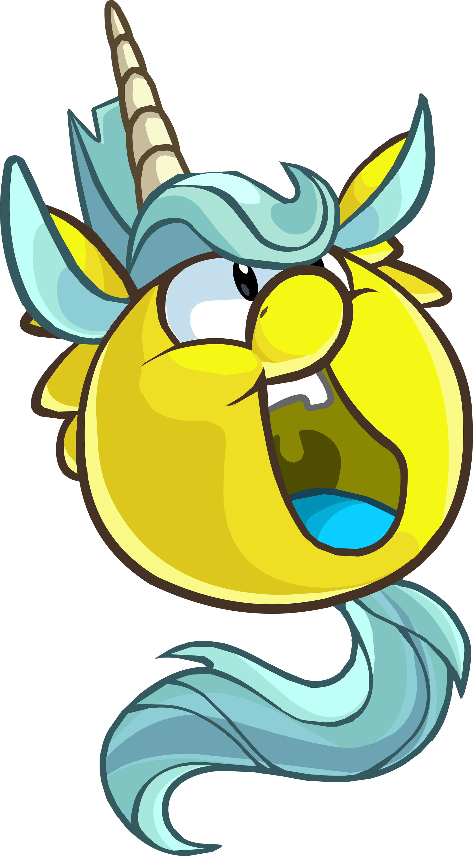 Yellow Unicorn Puffle Club Penguin Wiki Fandom