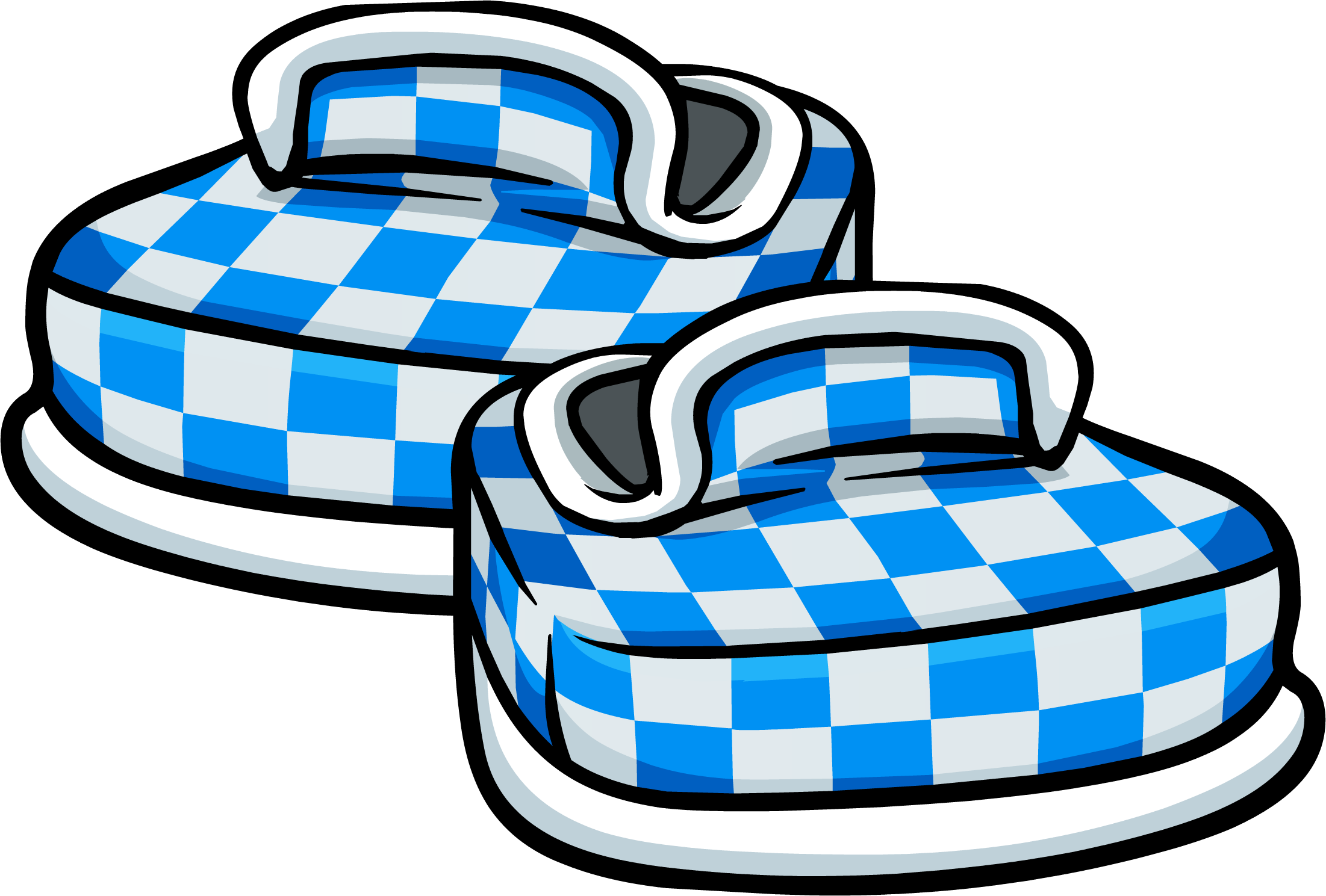 Image result for club penguin blue checkered shoes