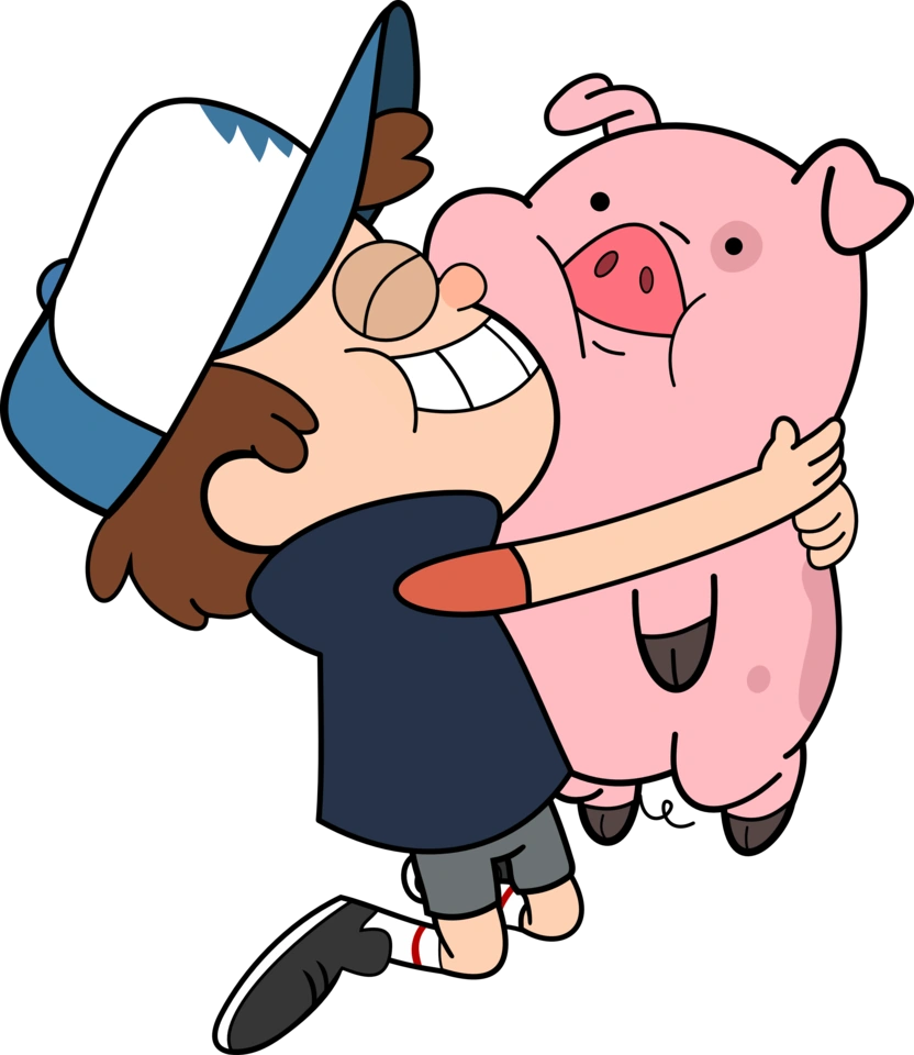 Image Dipper hugging waddles by strumfreakd6529mz.png Club Penguin