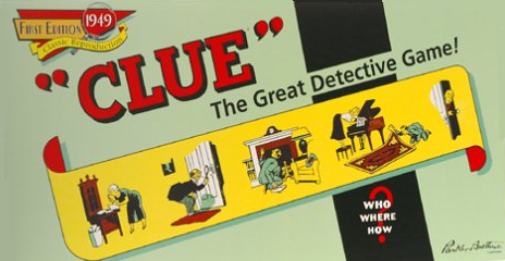 1949 edition of Clue (a.k.a. Cluedo)