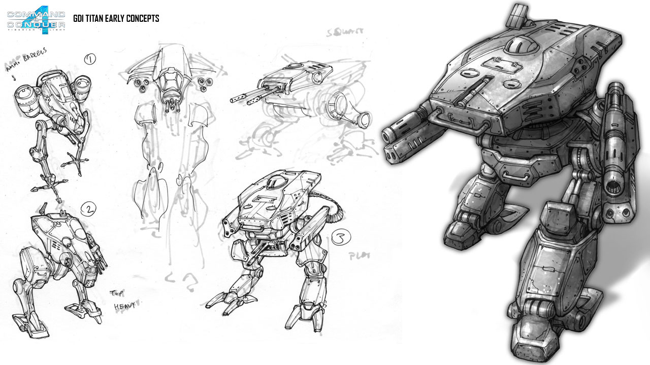 Image - CNC4 Titan Mk II Concept Art.jpg | Command and Conquer Wiki ...