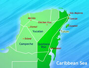 Tulum in yucatan peninsula
