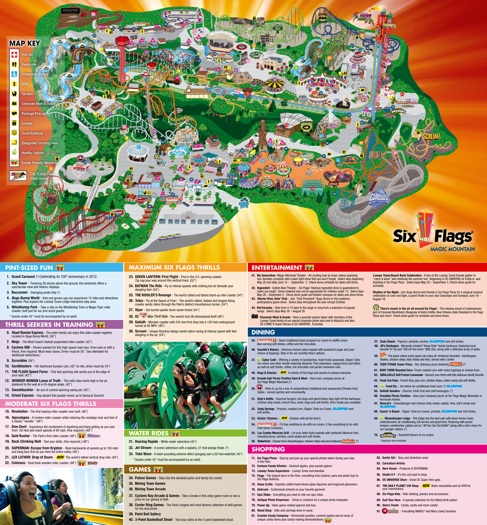 Magic Mountain Map 2025