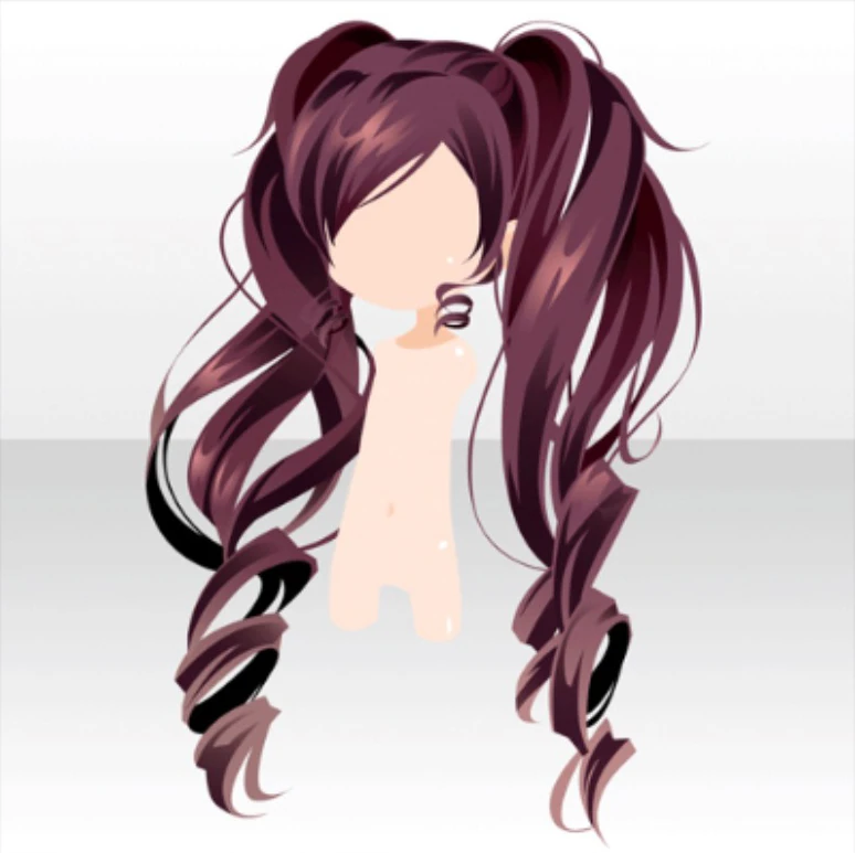 Image - (Hairstyle) Aria Curly Twin Tail Hair ver.A red ...