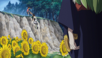 C.C. watching over Suzaku and Lelouch
