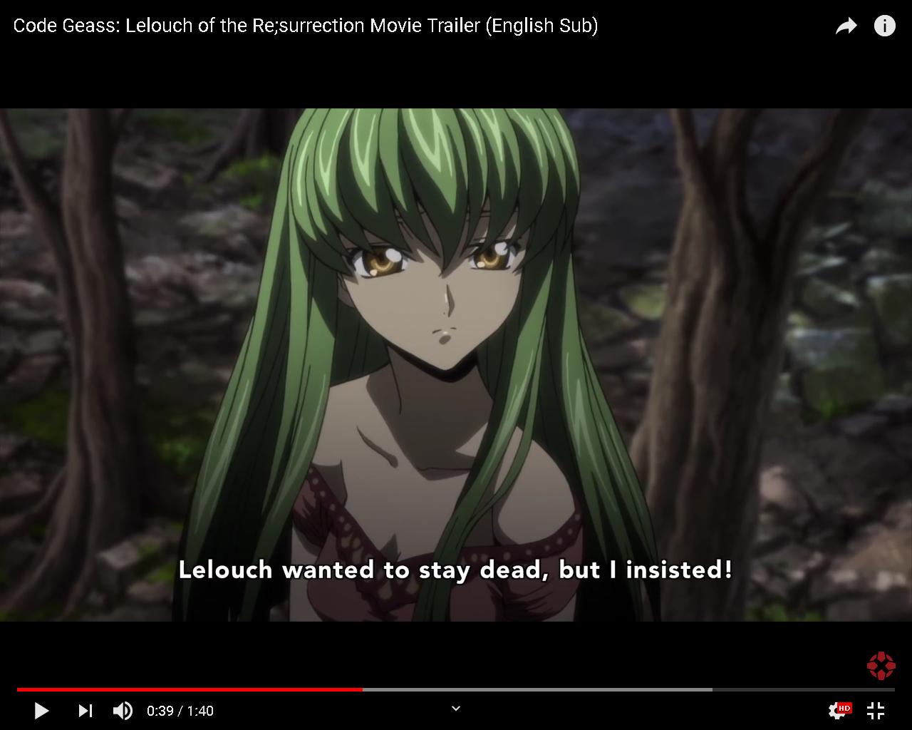 Code Geass Lelouch Of The Resurrection Full Movie