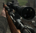 Kar98k, scoped. CoD2