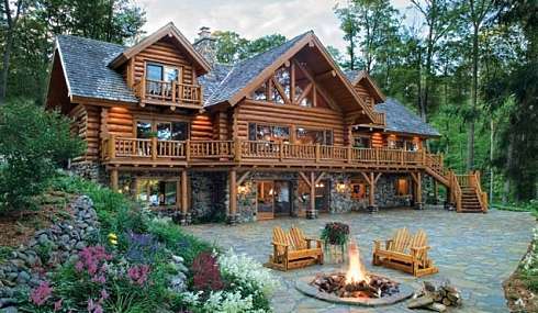 Flaming hearth