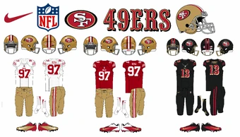 49ers jersey history