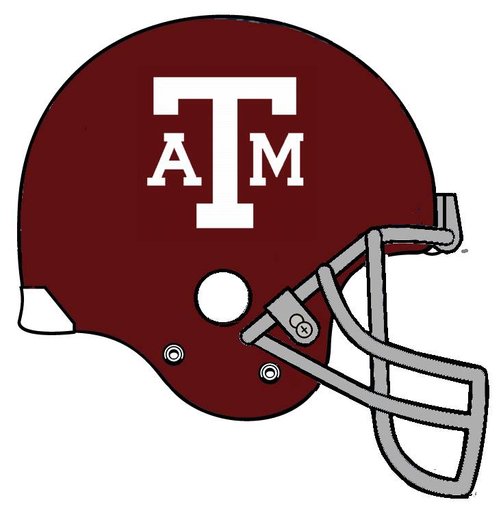 Texas A&M Aggies Cloud Football Helmet Pillow