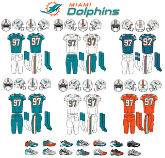 miami dolphins jersey history