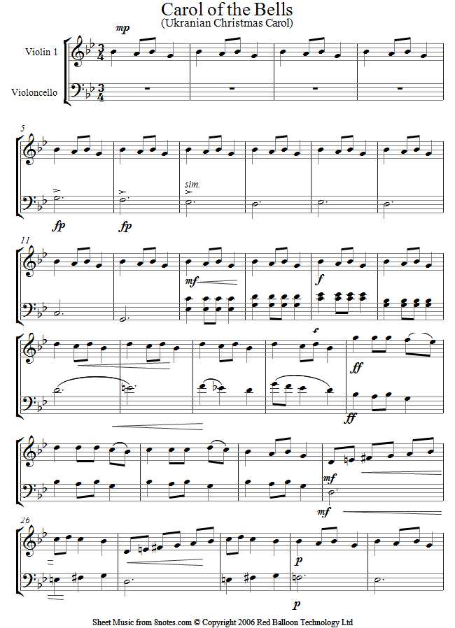 image carol of the bells sheet music gif community wiki fandom tribute to troy sheet music