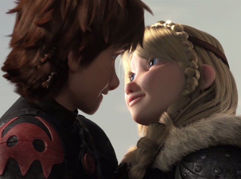 Imagen Astrid And Hiccup Right After Finishing Their Kiss Cómo Entrenar A Tu Dragón Wiki 9902