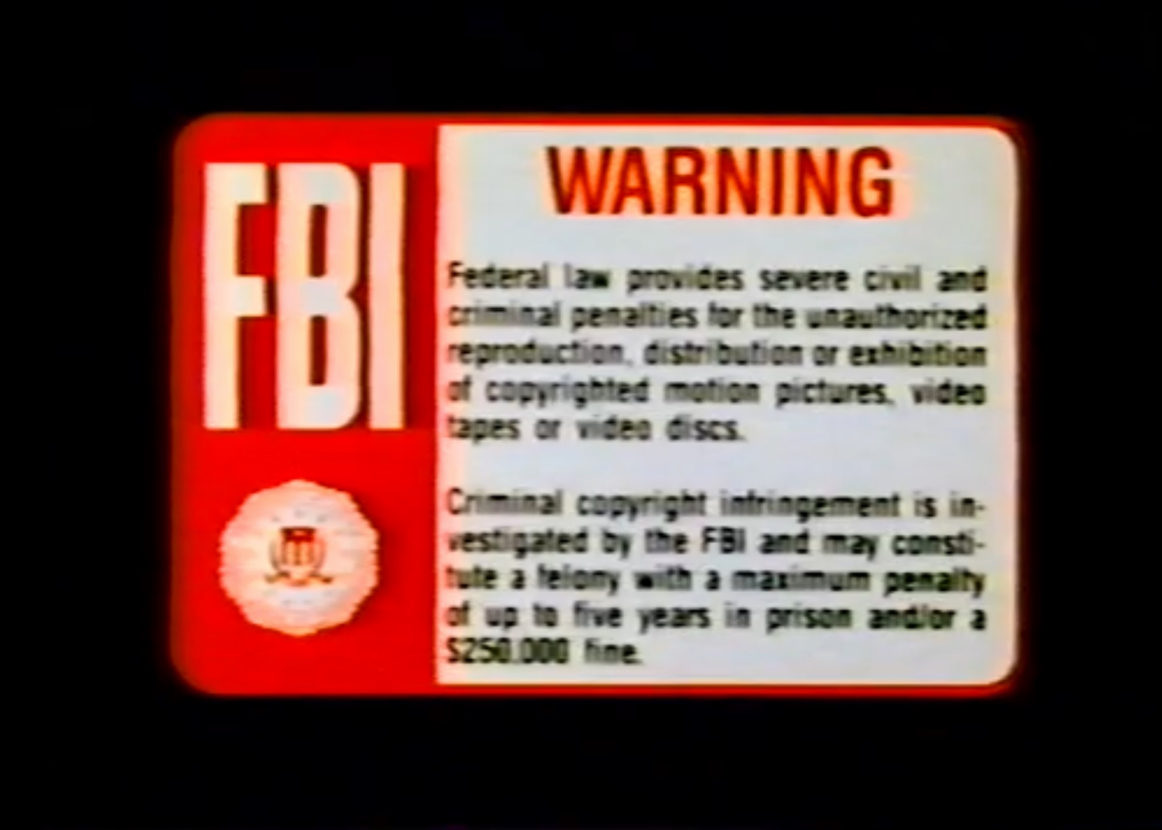 SGE Home Video Warning Screens | Company Bumpers Wiki | Fandom