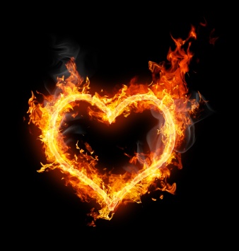 Image result for heart on fire