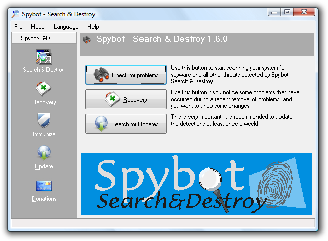 spybot search and destroy free 2.4 update