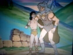 Conan with his grandfather