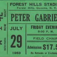 July 29 1983 Forest Hills Tennis Stadium New York City Ny