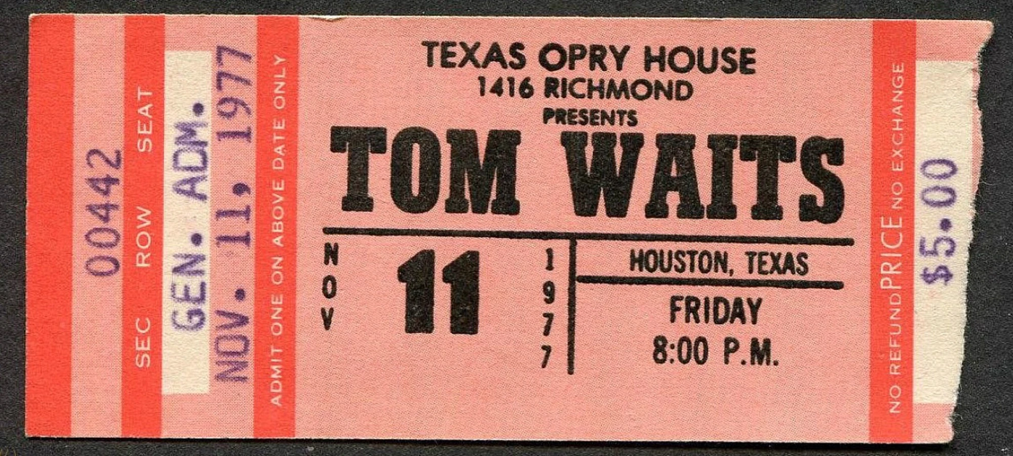 November 11, 1977 Texas Opry House, Houston, TX Concerts Wiki Fandom