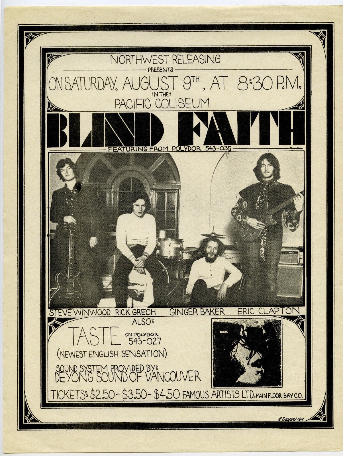 August 9, 1969 Pacific Coliseum, Vancouver, BC | Concerts ...