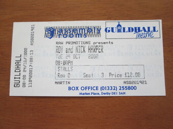 October 24 2000 Guildhall Theatre Assembly Rooms Derby