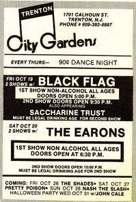 October 19 1984 City Gardens Trenton Nj Concerts Wiki Fandom