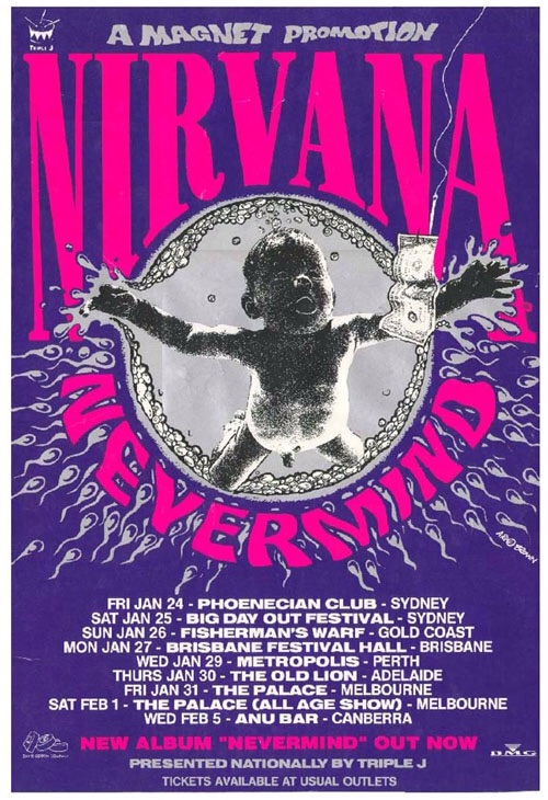 nirvana australian tour 1992