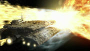 Deadalus under fire
