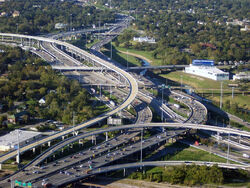 E45 and E10 Interchange in Houston