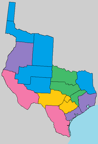 Linguistic map of Brazoria