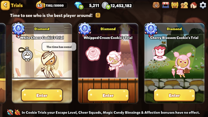 Cookie Trials example