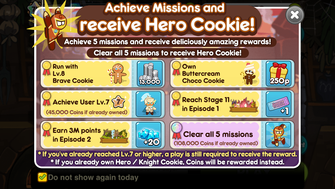 Achieve Missions for Hero Cookie | Cookie Run Wiki | Fandom