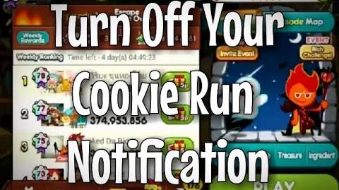 How To Turn Off Your Cookie Run Notification!! Android iOS
