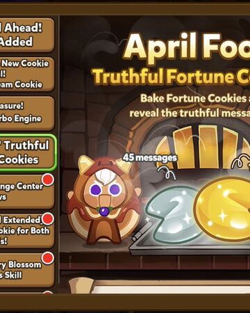 April Fools Truthful Fortune Cookies Cookie Run Wiki Fandom