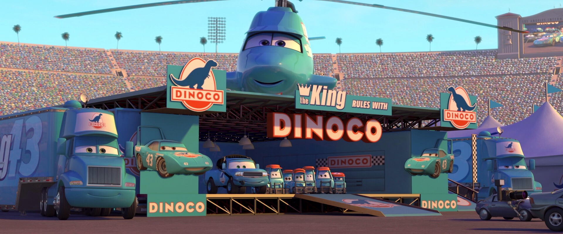dinoco car in cars 3