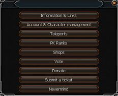 Main menu