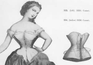 1850s corset a