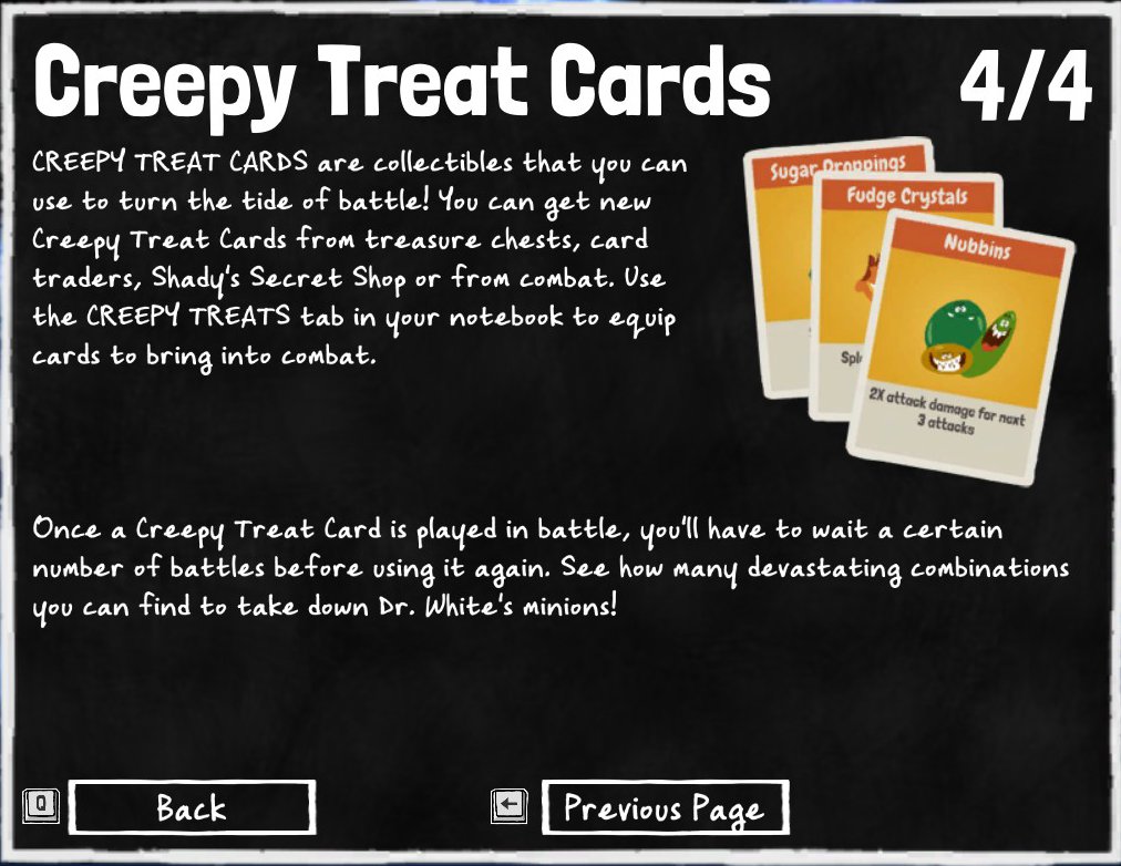 Creepy Treat Cards | Costume Quest Wiki | Fandom