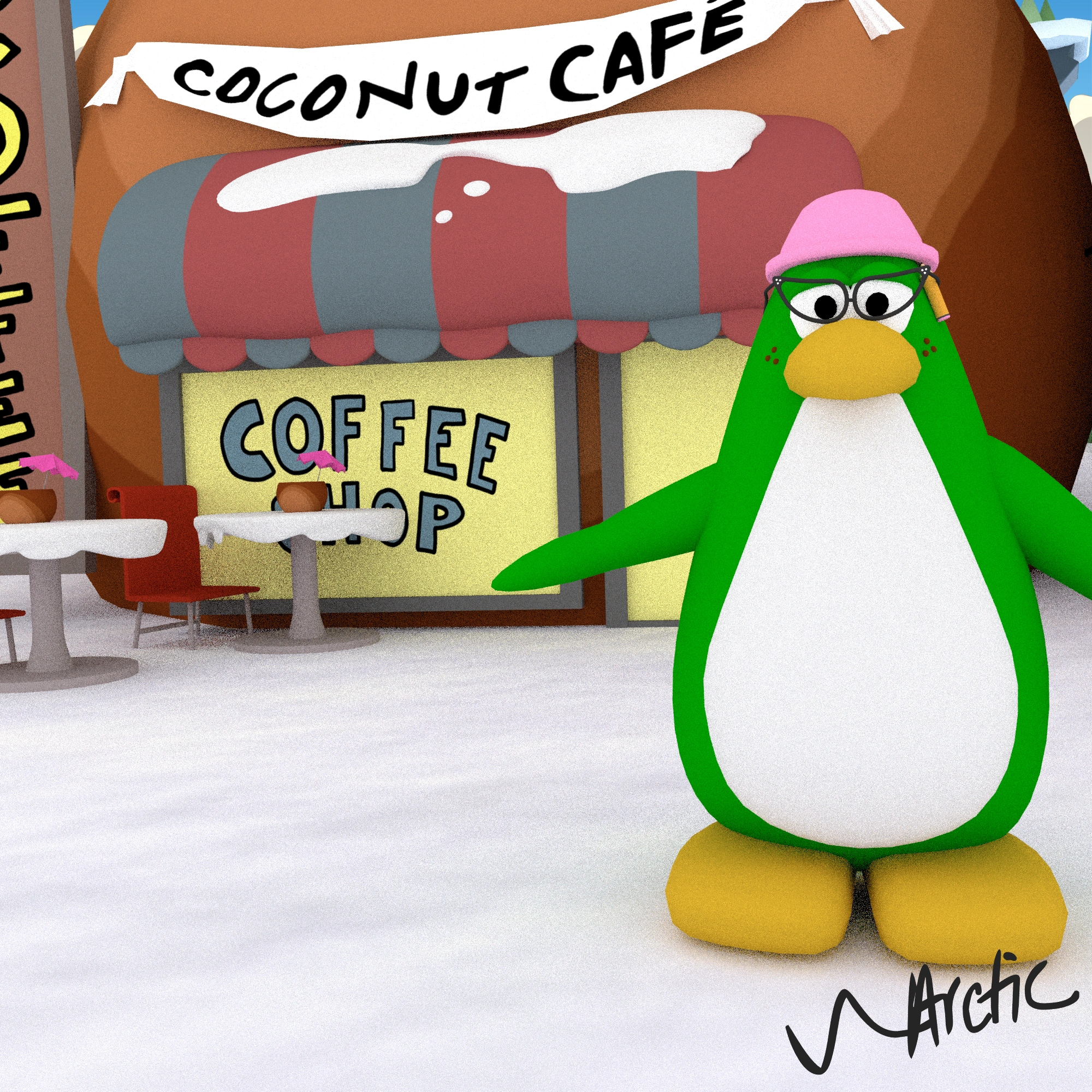 Aunt Arctic Summer Background CP3D Official Wiki Fandom