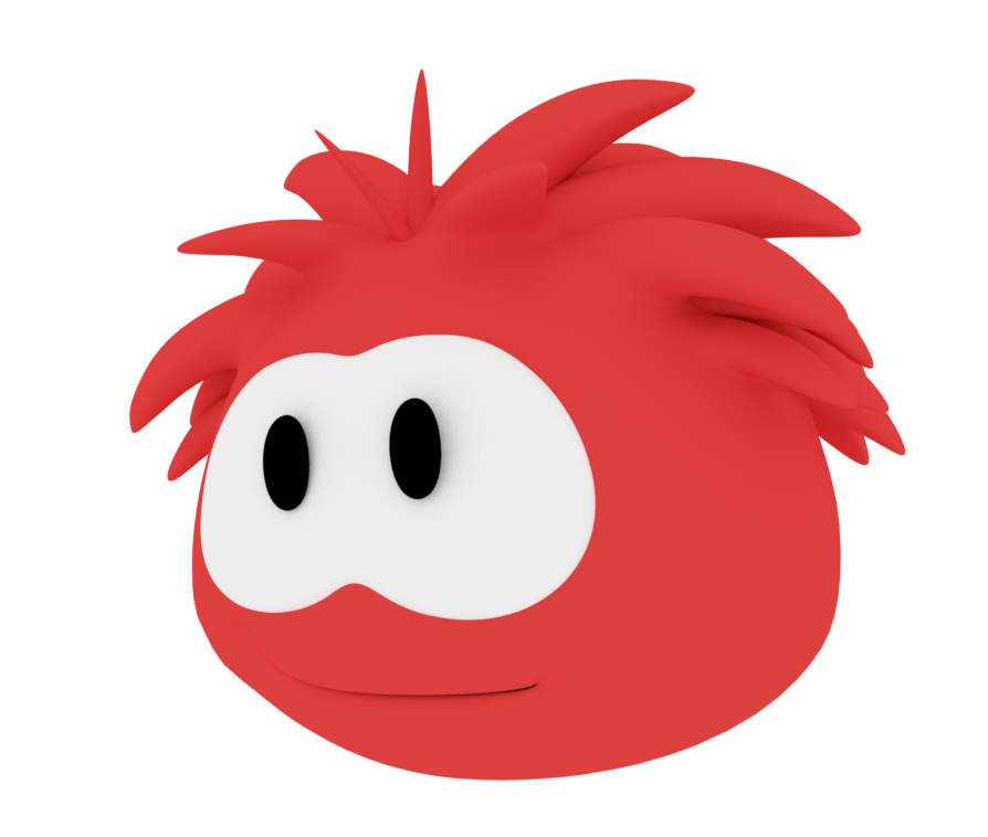 club penguin red puffle plush