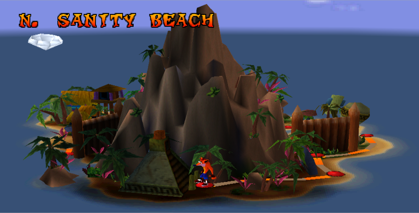 Resultado de imagen para crash bandicoot 1 n sanity island