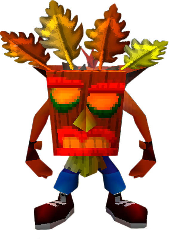 Golden Aku Aku Mask