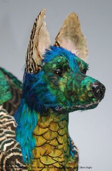 Feathered dog