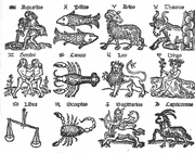 Zodiac woodcut